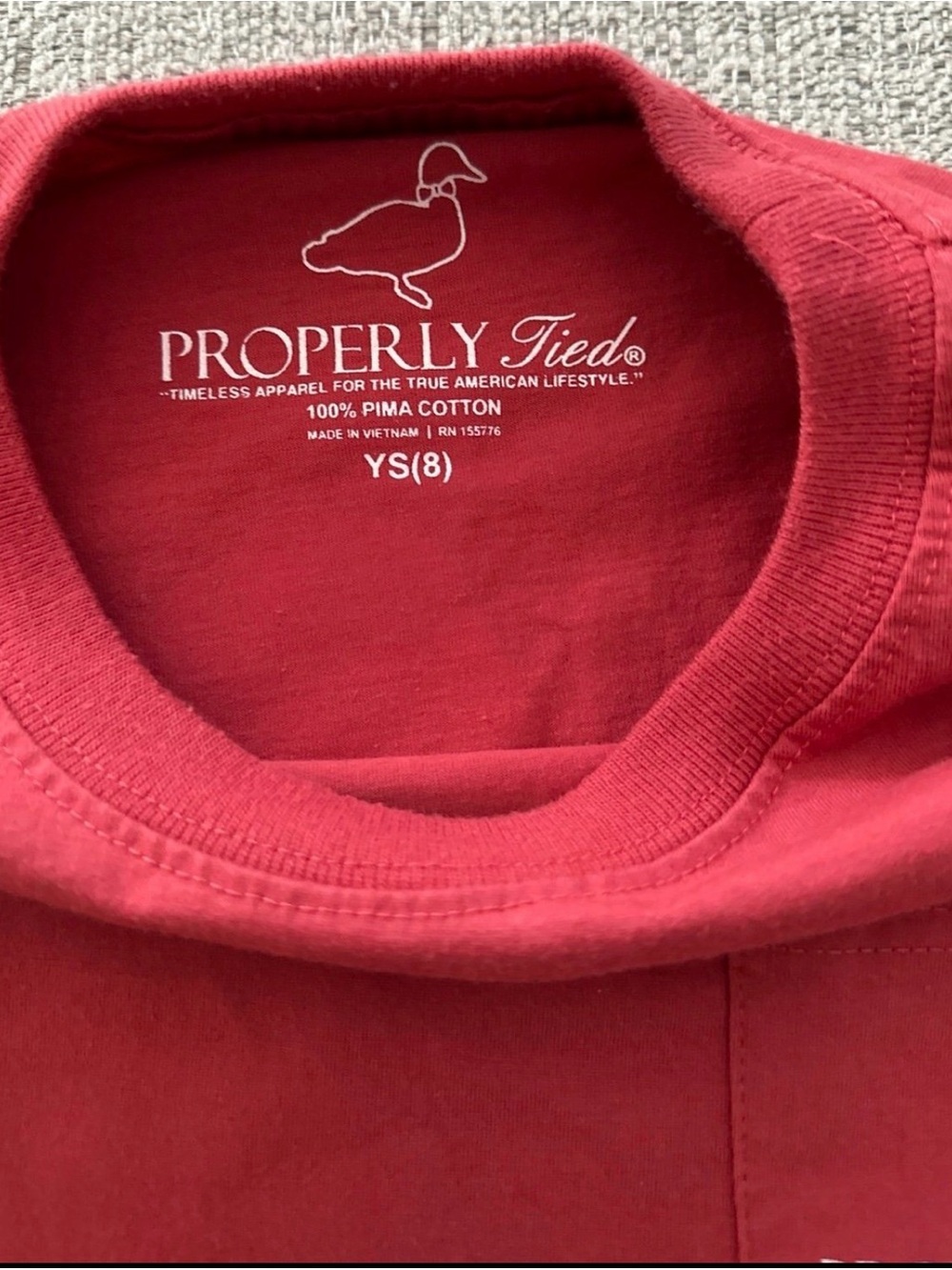 Properly Tied Kids Long-Sleeve Red Graphic Tee - Picture 2 of 4
